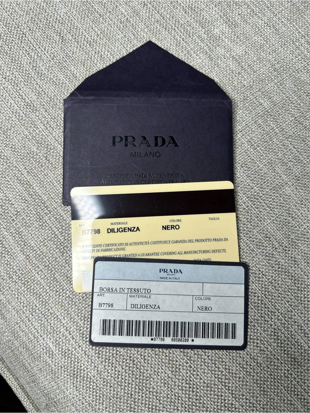 Prada Black Nylon Laptop Bag with Top Handles